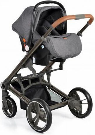 Cangaroo Macan Adjustable 3 in 1 Baby Stroller Suitable for Newborn Gray 11kg