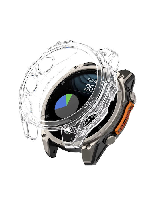 Θήκη Σιλικόνης σε Διάφανο χρώμα για Garmin Fenix 8 47mm Θήκη Σιλικόνης σε Διάφανο χρώμα για Garmin Fenix 8 47mm