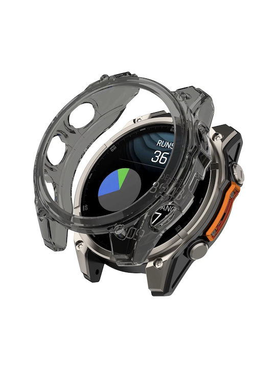 Θήκη Σιλικόνης σε Μαύρο χρώμα για Garmin Fenix 8 47mm Θήκη Σιλικόνης σε Μαύρο χρώμα για Garmin Fenix 8 47mm