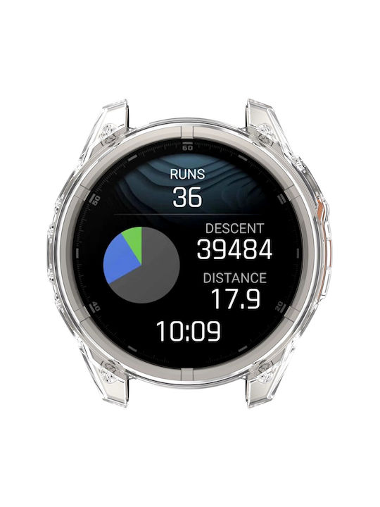 Силиконов Калъф в Прозрачен цвят за Garmin Fenix 8 51mm