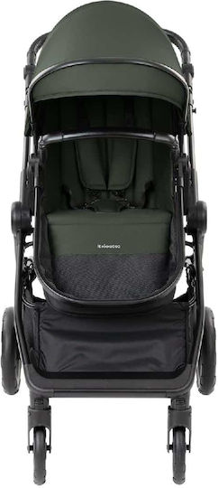 Kikka Boo Ava Verstellbar 3 in 1 Baby Kinderwagen Geeignet für Neugeborene Army Green 10.2kg