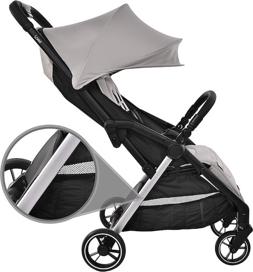 Lorelli Loret Adjustable 2 in 1 Baby Stroller Suitable for Newborn Gray 8.2kg