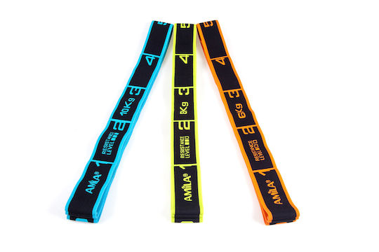 Amila Multi Textile Medium Green Resistance Band with Multiple Handles