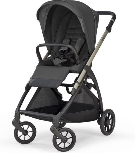 Inglesina Electa Quattro Darwin i-Size Adjustable 3 in 1 Baby Stroller Suitable for Newborn Upper Black / Iridio Black 8.7kg