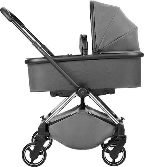 Kikka Boo Lanah Adjustable 2 in 1 Baby Stroller Suitable for Newborn Grey