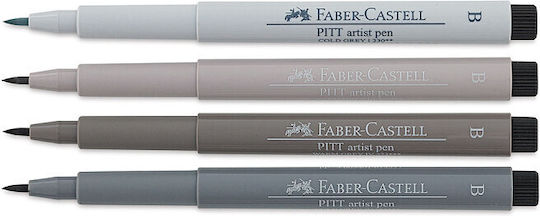 Faber-Castell 4artist Μαρκαδόροι Σχεδίου 1.5mm Σετ 4 χρώματα