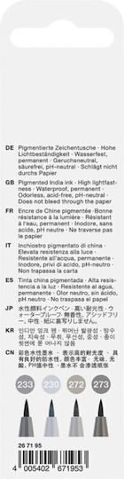 Faber-Castell 4artist Μαρκαδόροι Σχεδίου 1.5mm Σετ 4 χρώματα