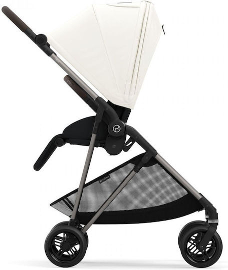 Cybex Gold Melio Adjustable Baby Stroller Suitable for Newborn Canvas White 6.1kg