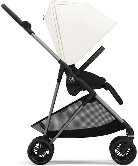 Cybex Gold Melio Adjustable Baby Stroller Suitable for Newborn Canvas White 6.1kg