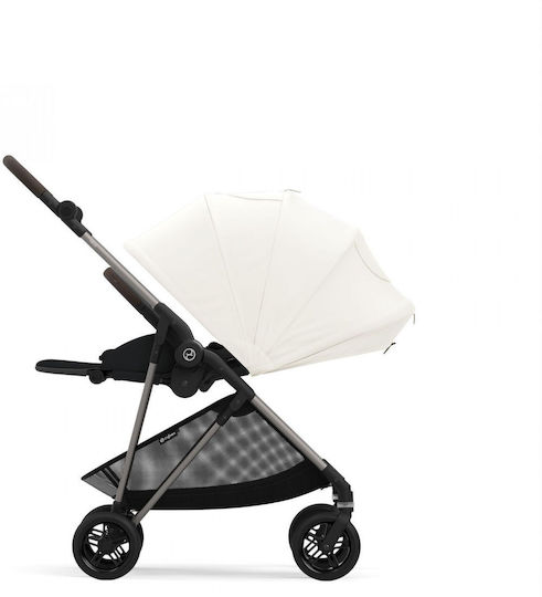 Cybex Gold Melio Adjustable Baby Stroller Suitable for Newborn Canvas White 6.1kg