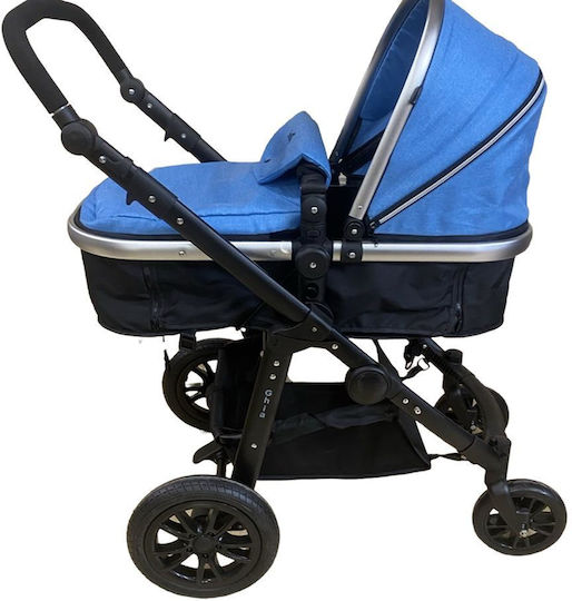 Just Baby Ghia Adjustable 2 in 1 Baby Stroller Suitable for Newborn Light Blue 11kg