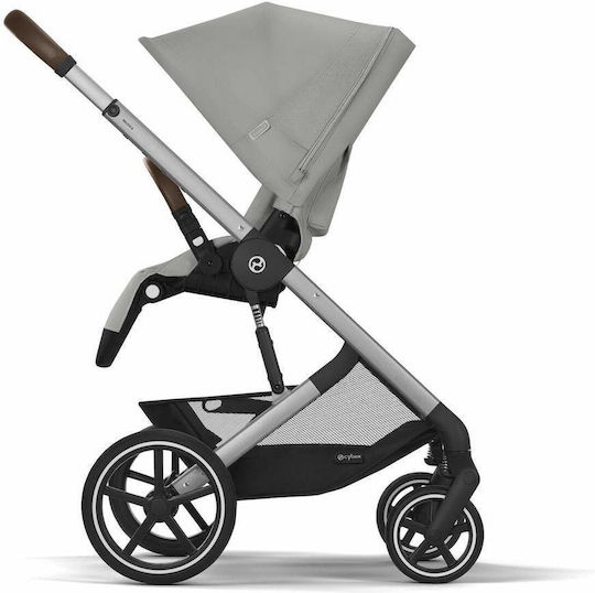Cybex Balios S LUX Ρυθμιζόμενο Καρότσι Μωρού Kατάλληλο για Nεογέννητο Stone Grey 11.7kg