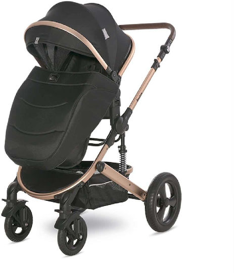 Lorelli Boston Adjustable 2 in 1 Baby Stroller Suitable for Newborn Black 14kg