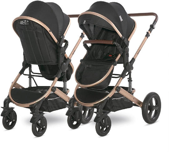 Lorelli Boston Adjustable 2 in 1 Baby Stroller Suitable for Newborn Black 14kg