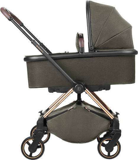 Kikka Boo Lanah Verstellbar 2 in 1 Baby Kinderwagen Geeignet für Neugeborene Army Green