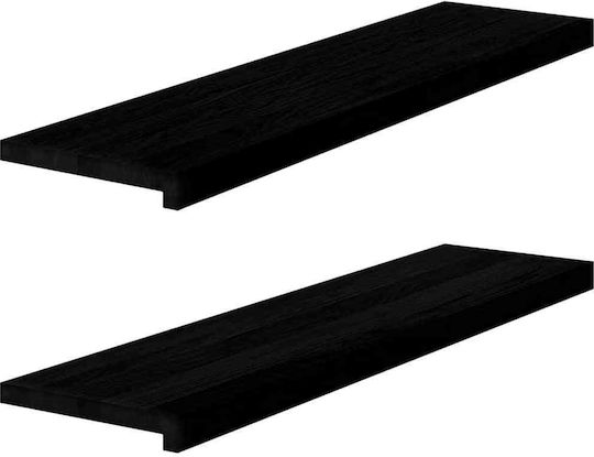Stair Mats 2 Pcs Dark Brown 100x25x2 Cm Oak Wood Brown 100 X 25 X 2 Cm