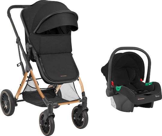 Kikka Boo One Verstellbar 3 in 1 Baby Kinderwagen Geeignet für Neugeborene Black 11kg