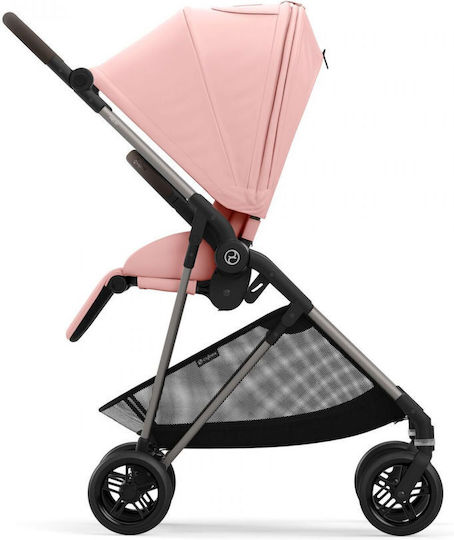 Cybex Gold Melio Ρυθμιζόμενο Καρότσι Μωρού Kατάλληλο για Nεογέννητο Candy Pink 6.1kg