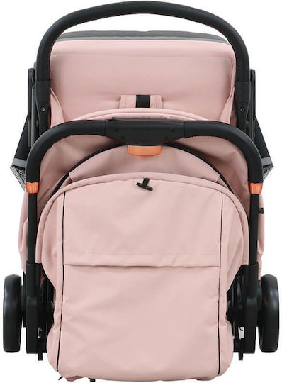 Bebe Stars City Baby Stroller Suitable for Newborn Powder Pink 6.2kg