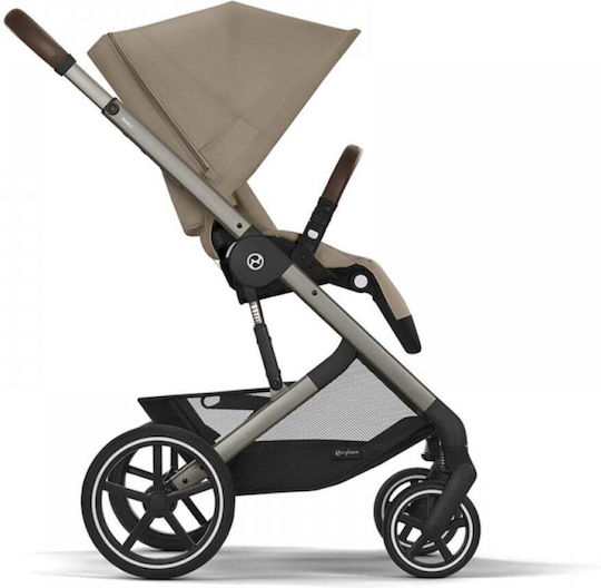 Cybex Balios S LUX Adjustable Baby Stroller Suitable for Newborn Almond Beige 11.7kg