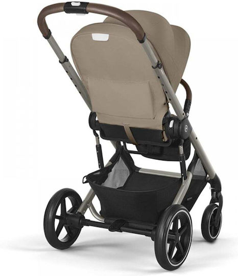 Cybex Balios S LUX Ρυθμιζόμενο Καρότσι Μωρού Kατάλληλο για Nεογέννητο Almond Beige 11.7kg