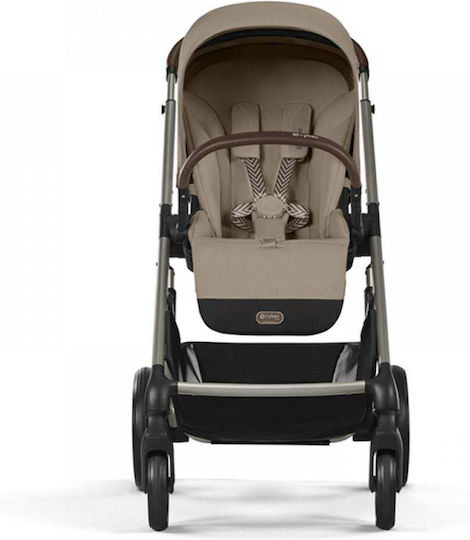 Cybex Balios S LUX Ρυθμιζόμενο Καρότσι Μωρού Kατάλληλο για Nεογέννητο Almond Beige 11.7kg