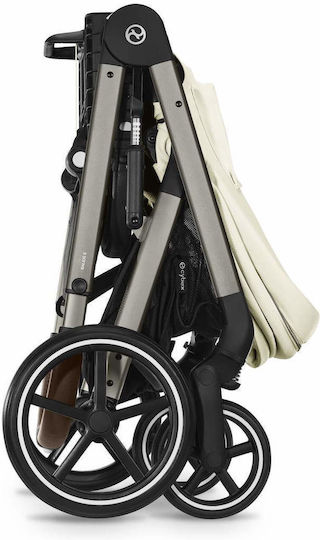 Cybex Balios S Lux Ρυθμιζόμενο Καρότσι Μωρού Kατάλληλο για Nεογέννητο Seashell Beige 11.7kg