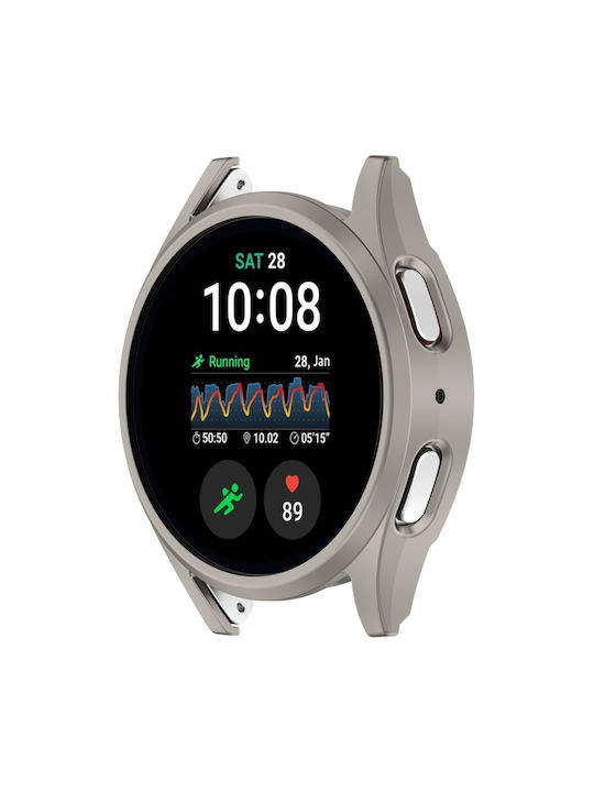 Plastic Case in Silver color for Samsung Galaxy Watch 7 44mm