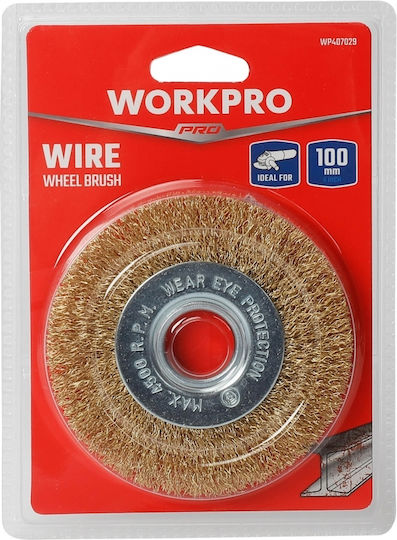 WorkPro WP407029 Drahtbürste für Winkelschleifer