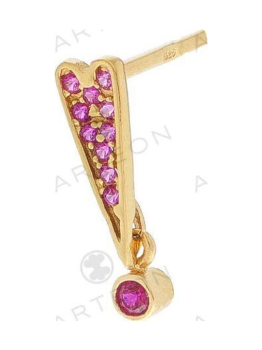 Arteon Earrings made of Silver Gold Plated with Stones