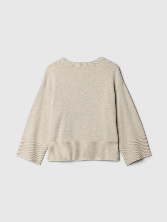 GAP Παιδικό Πουλόβερ Μακρυμάνικο light grey heather