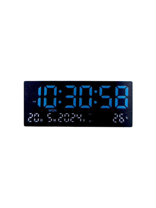 Tabletop Digital Clock with Alarm Blue 418660_bl