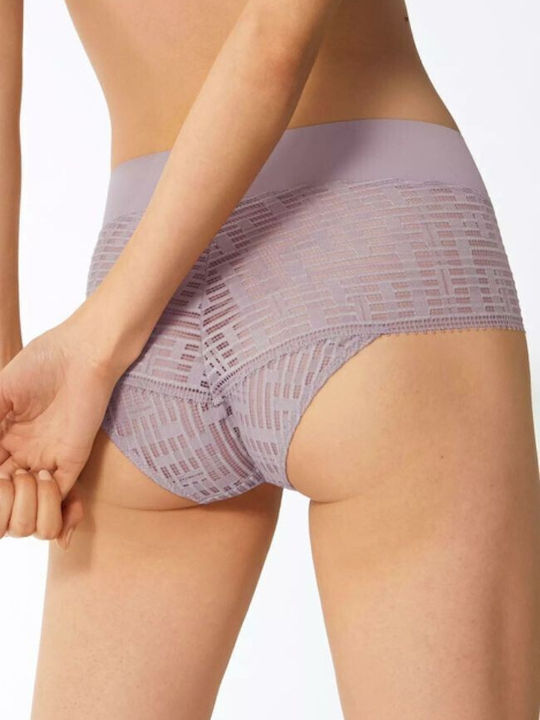 Sloggi S Seven Mid Waist Panty Αόρατο Λιλά Γκρί-λιλά