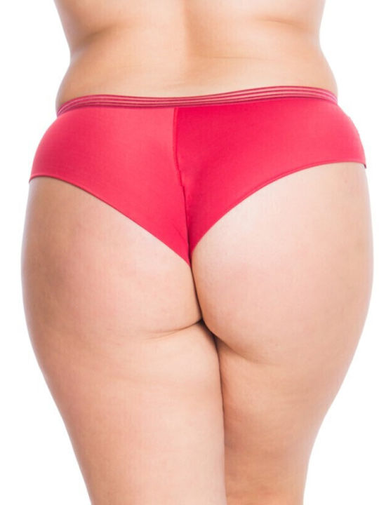 Femeie Brazilia cu Dantelă Burgundy