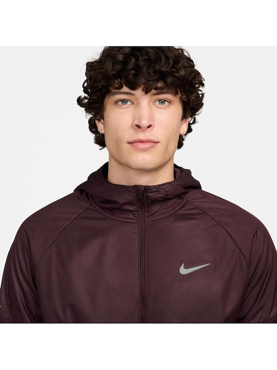Sphere Miler Men's Fleece Jacket Hooded Burgundy