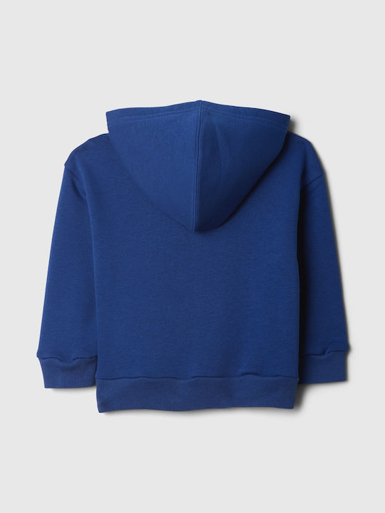 GAP Kids Sweatshirt Cardigan Logo Sodalite Blue