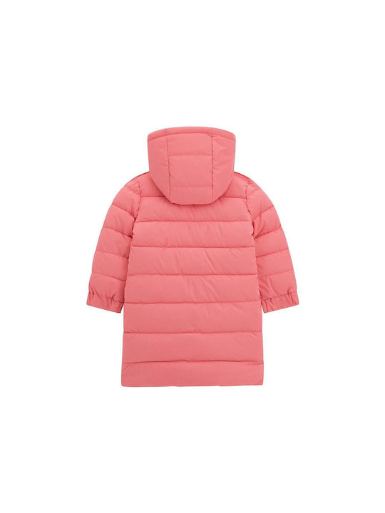 Guess Kids Casual Jacket Long with Hood Fuchsia