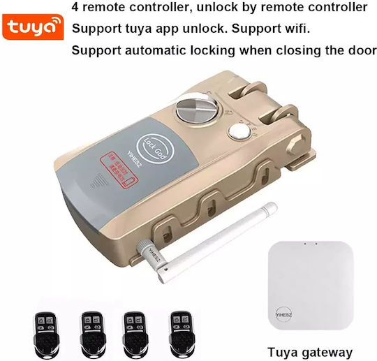Smart Lock System App Bluetooth Control Multiple Unlocking Options Tuya Wifi Control