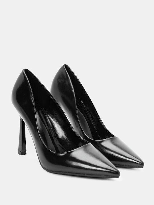 Luigi Pointed Toe Black Heels