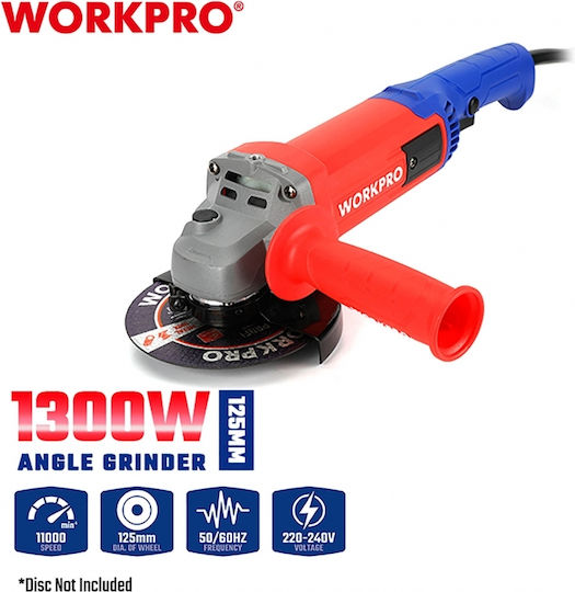 WorkPro Polizor unghiular 125mm Electrică 1300W