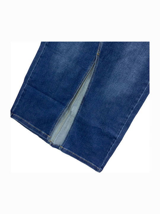 Denim Maxi Rock Blue