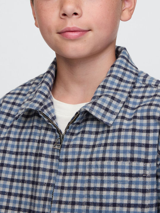 Kids Shirt Long Sleeve bainbridge blue Flannel