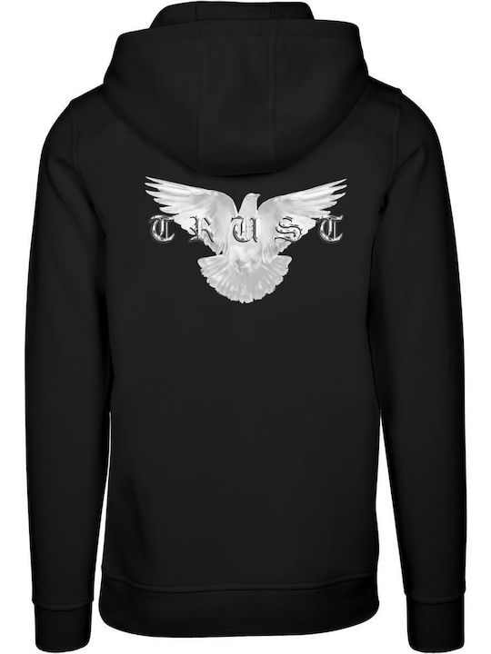 Damen Sweatshirt Kapuzen Black