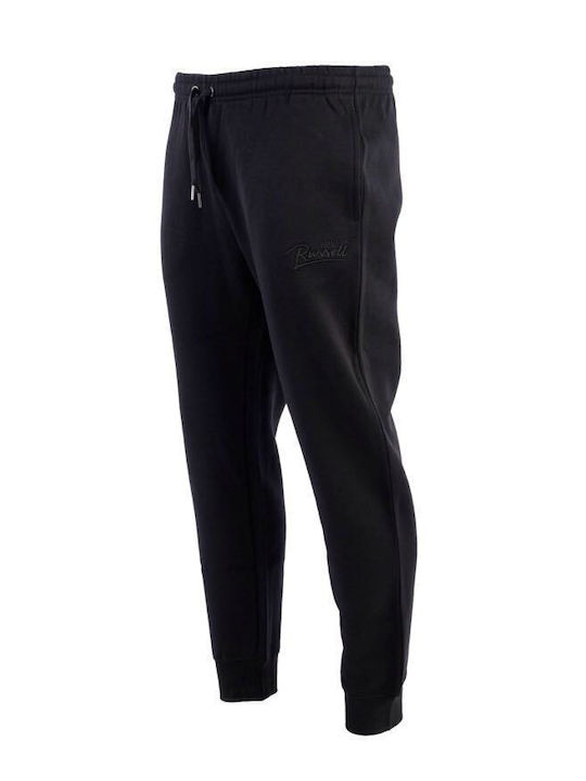 Cuffed Leg Παντελόνι Φόρμας με Λάστιχο Black