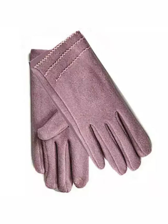 Green Set Women's Beanie-Scarf/Neckwarmer-Gloves One Size 12-0504 Ecru-Lilac