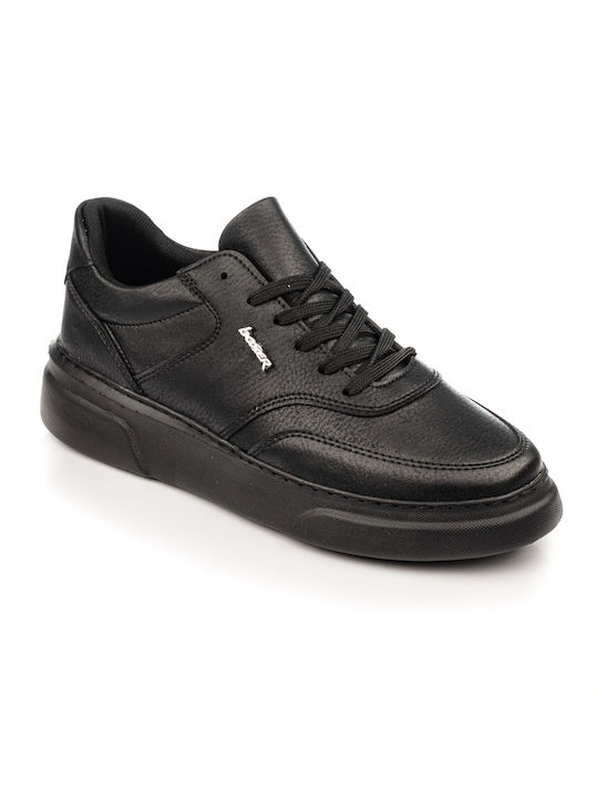 Boxer Men's Leather Casual Shoes Black