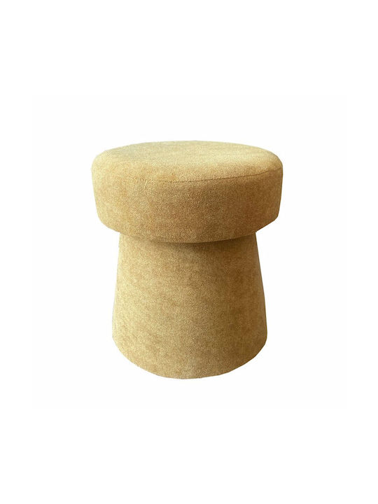 Stool For Living Room Corcho Mustard 40x40x43cm