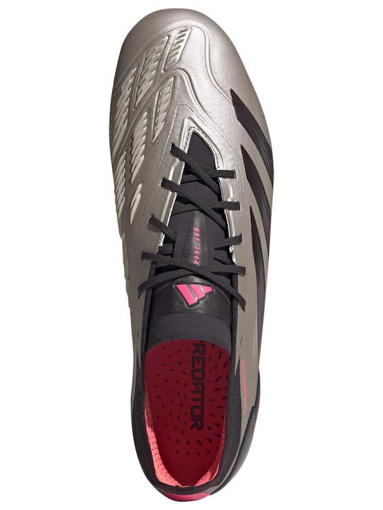 adidas Predator Elite Ποδοσφαιρικά Παπούτσια με Τάπες SG Γκρι