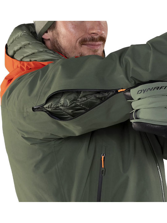 Winter Jacket Hardshell Waterproof and Windproof Green