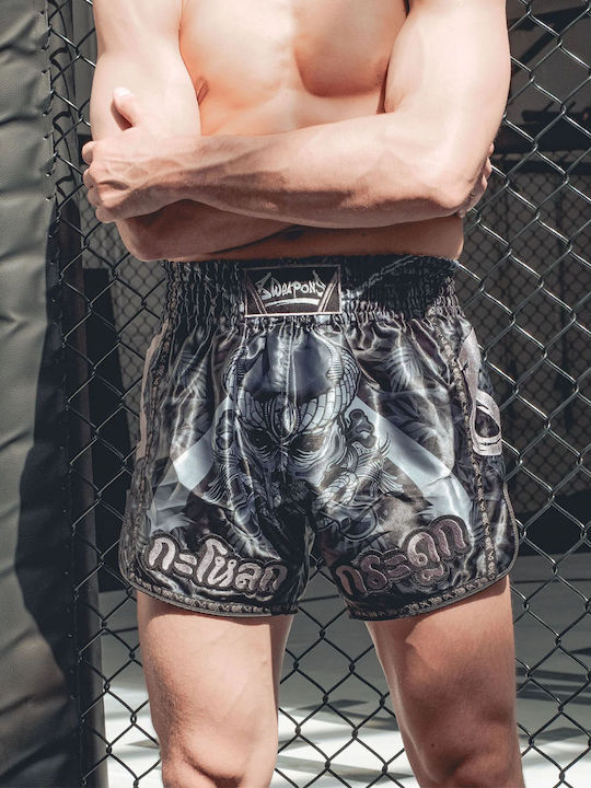 8 Weapons Ανδρικό Σορτσάκι Kick/Thai Boxing Μαύρο